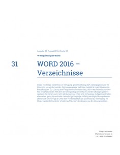 UdW 1631 Word Verzeichnisse