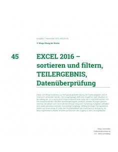 UdW 1645 Excel Teilergebnis