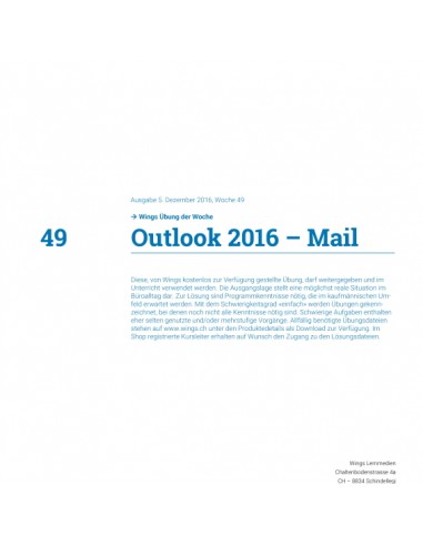 UdW 1649 Outlook Mail