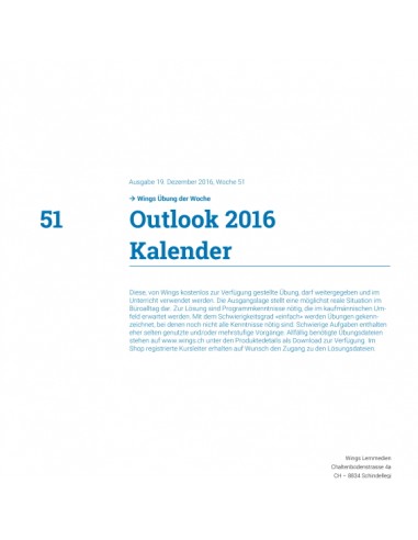 UdW 1651 Outlook Kalender