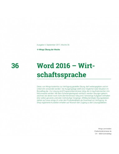UdW 1736 Word Wirtschaftssprache