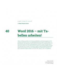 UdW 1740 Word Tabellen