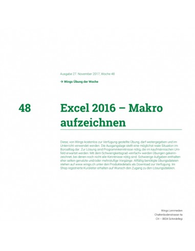 UdW 1748 Excel Makro