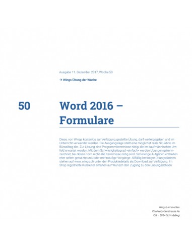 UdW 1750 Word Formulare