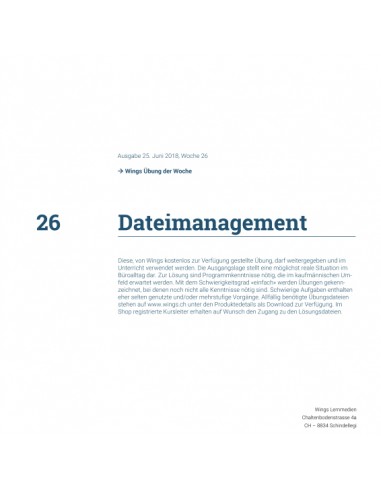 UdW 1826 Windows Dateimanagement UdW 1826 Windows Dateimanagement