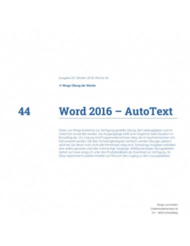 UdW 1844 Word AutoText UdW 1844 Word AutoText