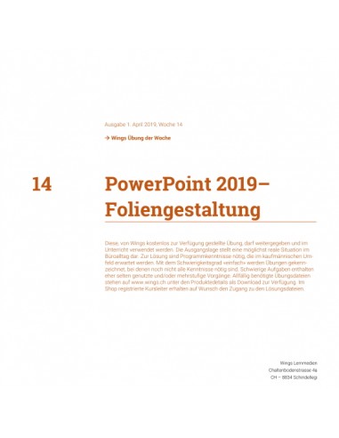 UdW 1914 PowerPoint Foliengestaltung