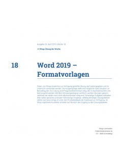UdW 1918 Word Formatvorlegen