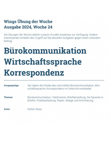 UdW 2024 Bürokommunikation