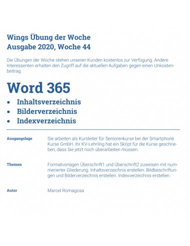 UdW 2044 Word Verzeichnisse