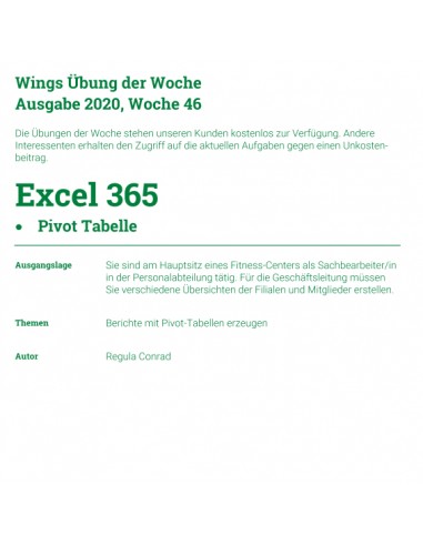 UdW 2046 Excel Pivot Tabelle