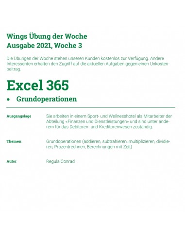 UdW 2103 Excel Grundoperationen