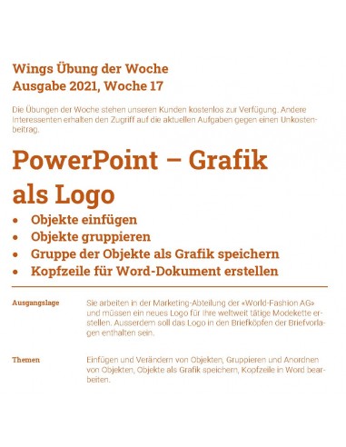 UdW 2117 Powerpoint - Grafik als Logo UdW 2117 Powerpoint - Grafik als Logo