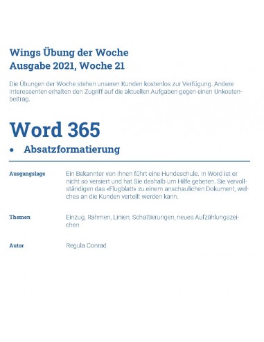 UdW 2121 Absatzformatierung