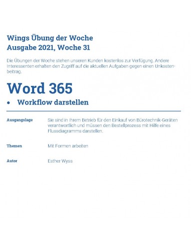 UdW 2131 Workflow darstellen