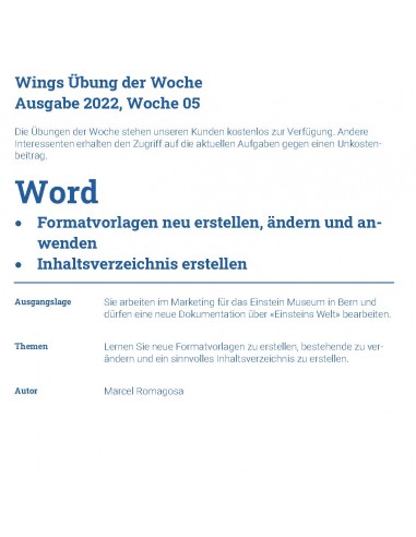 UdW 2205 Formatvorlagen und... UdW 2205 Formatvorlagen und...