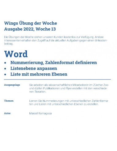 UdW 2213 Word 365 - Nummerierung mit...