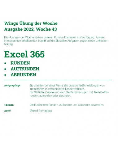 UdW 2243 Excel 365 - Runden