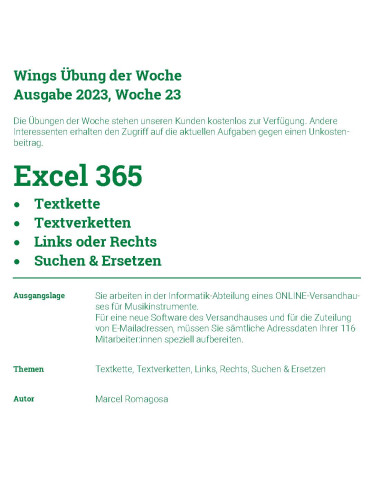 UdW 2323 Excel 365 - Textkette,...