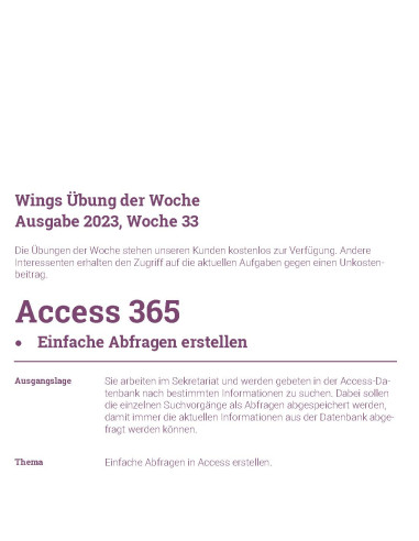 UdW 2333 - Access 365 - Einfache...