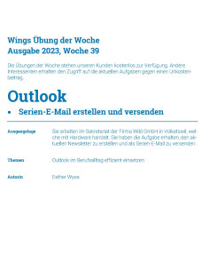 UdW 2339 - Outlook - Serien...
