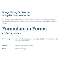 UdW 2406 - Formulare in Forms