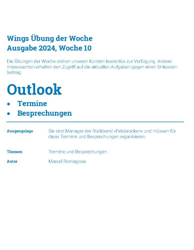 UdW 2410 Outlook - Termine und...