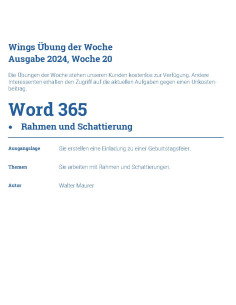 UdW 2420 Word 365 - Rahmen...