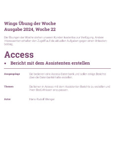 UdW 2422 Access - Assistent