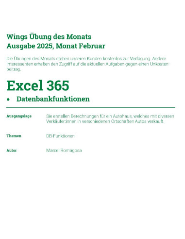 UdM Februar 2025 - Datenbankfunktionen