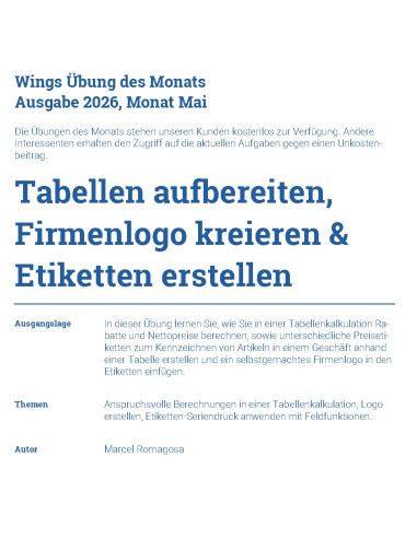 UdM Mai 2026 - Tabellen aufbereiten